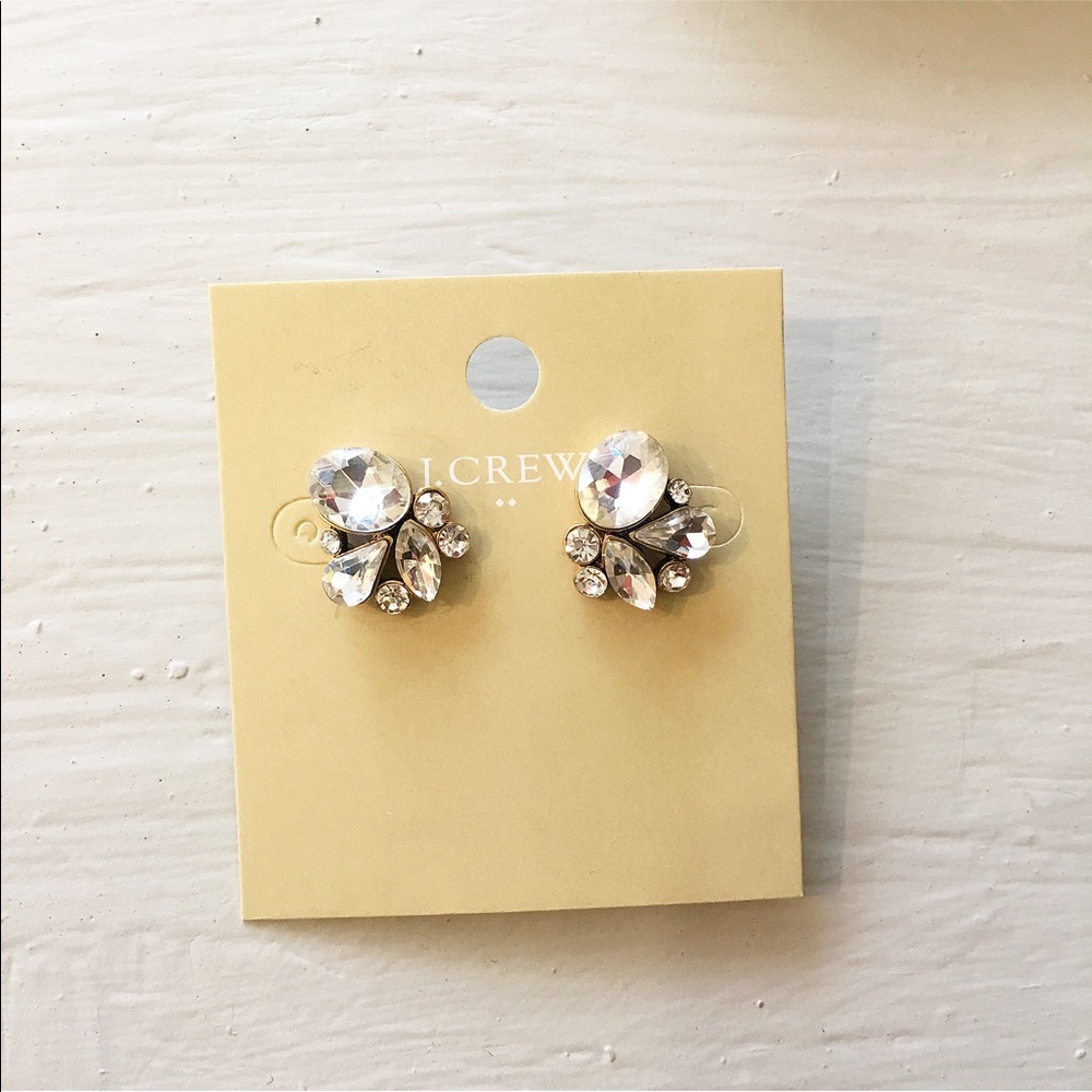 J. CREW vintage gold tone cut crystals 🌸💕😍👍🏽